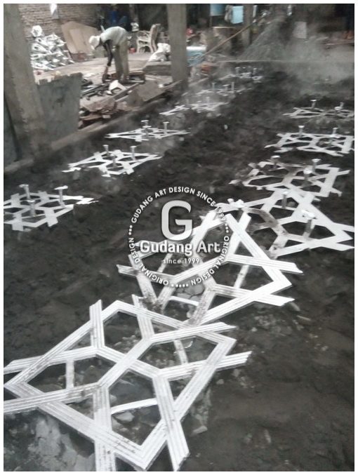 Pembuatan Ornamen Pagar Masjid Aluminium Cor8 | Gudang Art Design