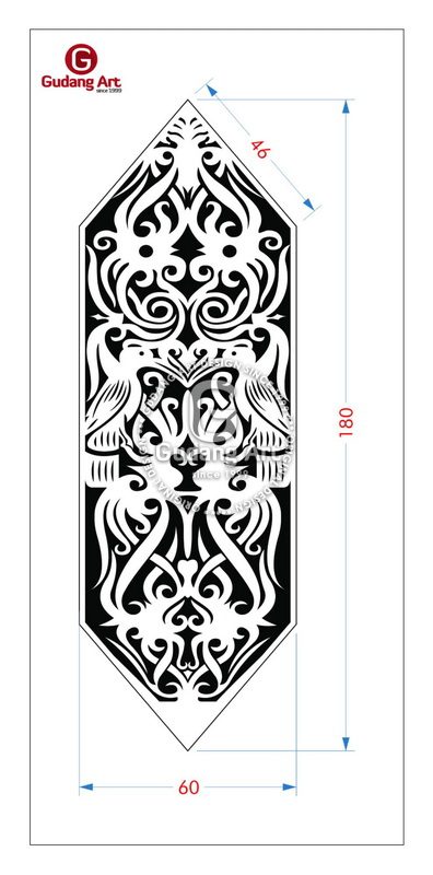 Motif Talawang Perisai Suku Dayak Gudang Art Design