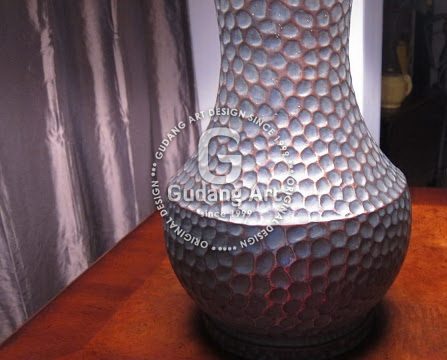 kerajinan Vase tembaga kuningan1009 1